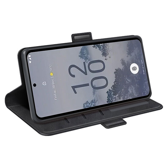 Nokia X30 Hoesje - MobyDefend Luxe Wallet Book Case (Sluiting Zijkant) - Zwart