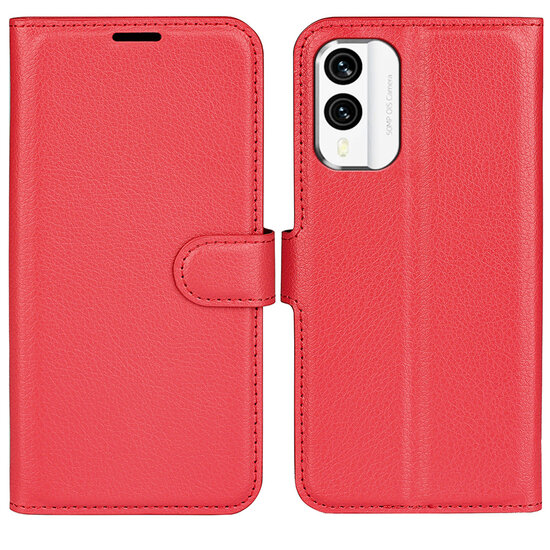 Nokia X30 Hoesje - MobyDefend Kunstleren Wallet Book Case (Sluiting Voorkant) - Rood