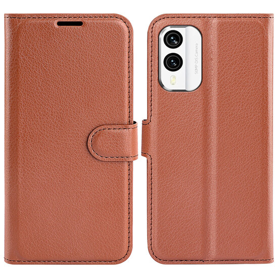 Nokia X30 Hoesje - MobyDefend Kunstleren Wallet Book Case (Sluiting Voorkant) - Bruin
