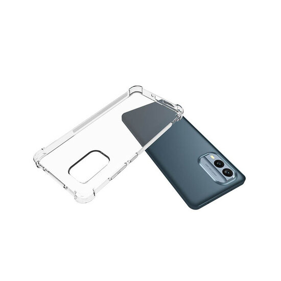 Nokia X30 Hoesje - MobyDefend Transparante Shockproof TPU Backcover - Verstevigde Hoeken - Volledig Doorzichtig