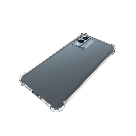 Nokia X30 Hoesje - MobyDefend Transparante Shockproof TPU Backcover - Verstevigde Hoeken - Volledig Doorzichtig