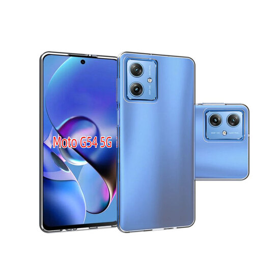 Motorola Moto G54 Hoesje - MobyDefend Transparante TPU Backcover - Volledig Doorzichtig