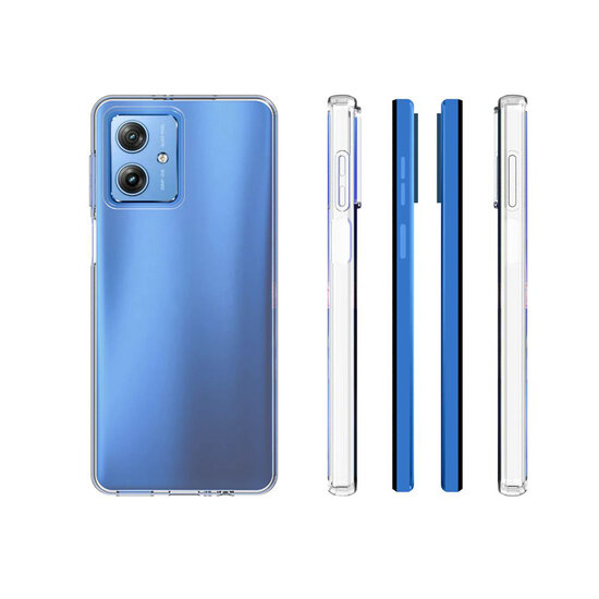 Motorola Moto G54 Hoesje - MobyDefend Transparante TPU Backcover - Volledig Doorzichtig