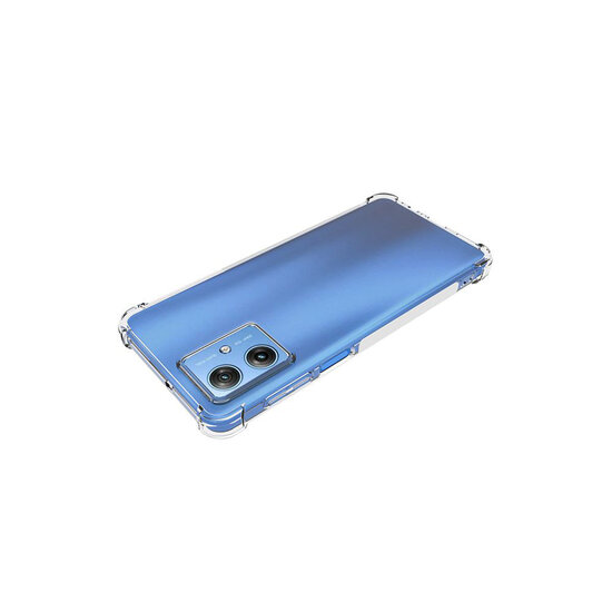 Motorola Moto G54 Hoesje - MobyDefend Transparante Shockproof TPU Backcover - Verstevigde Hoeken - Volledig Doorzichtig