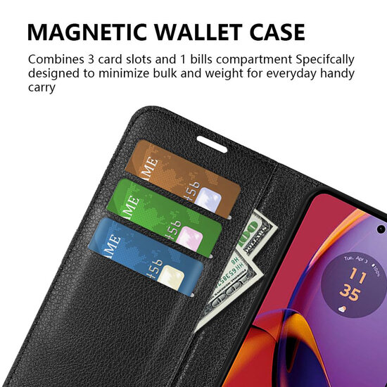 Motorola Moto G84 Hoesje - MobyDefend Kunstleren Wallet Book Case (Sluiting Voorkant) - Bruin