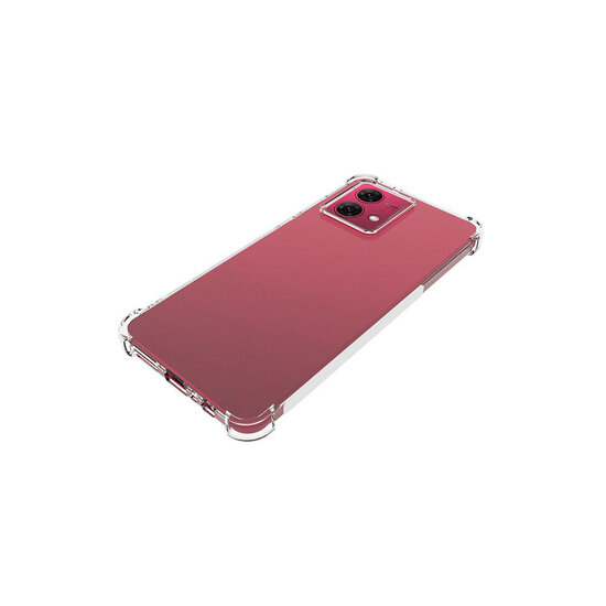 Motorola Moto G84 Hoesje - MobyDefend Transparante Shockproof TPU Backcover - Verstevigde Hoeken - Volledig Doorzichtig
