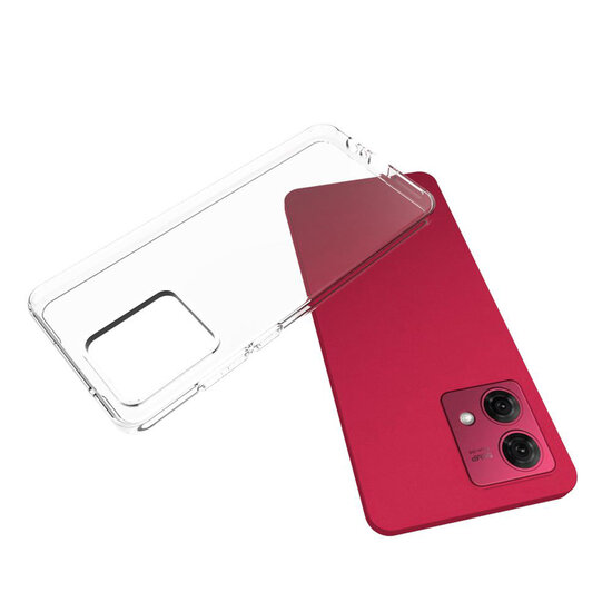 Motorola Moto G84 Hoesje - MobyDefend Transparante TPU Backcover - Volledig Doorzichtig