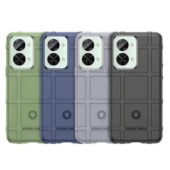 OnePlus Nord 2T Hoesje - Mobydefend Rugged Shield TPU Backcover - Blauw