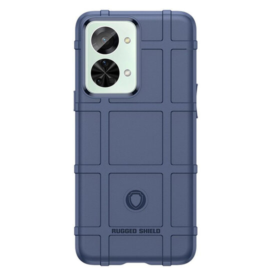 OnePlus Nord 2T Hoesje - Mobydefend Rugged Shield TPU Backcover - Blauw