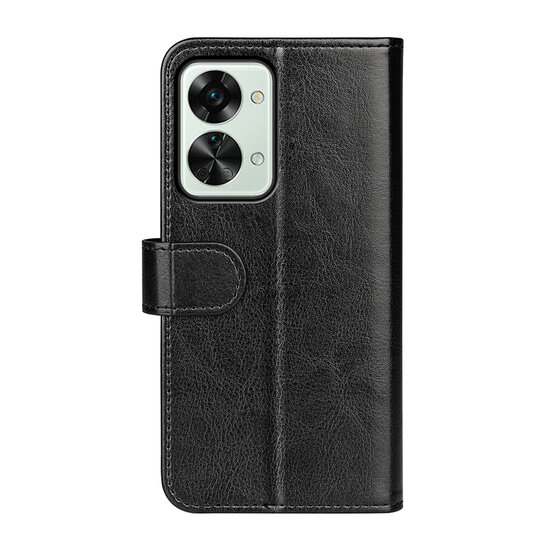OnePlus Nord 2T Hoesje - MobyDefend Wallet Book Case (Sluiting Achterkant) - Zwart
