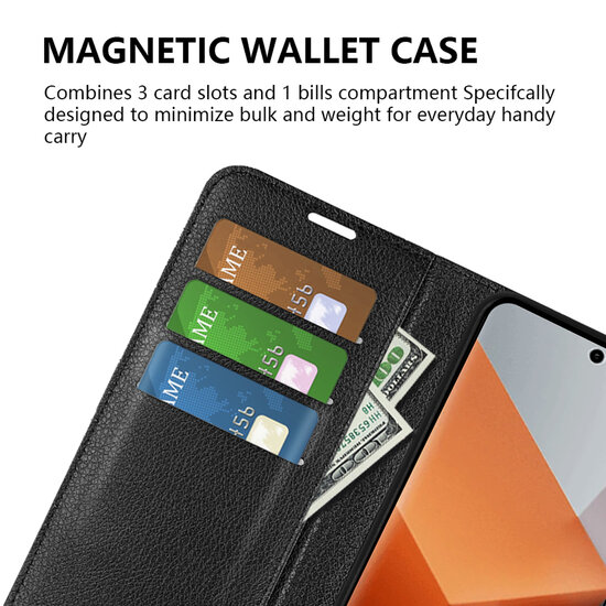 Xiaomi Redmi Note 13 Pro Plus Hoesje - MobyDefend Kunstleren Wallet Book Case (Sluiting Voorkant) - Bruin