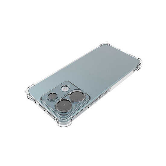 Xiaomi Redmi Note 13 Pro Plus Hoesje - MobyDefend Transparante Shockproof TPU Backcover - Verstevigde Hoeken - Volledig Doorzichtig