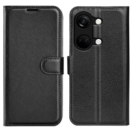 OnePlus Nord 3 Hoesje - MobyDefend Kunstleren Wallet Book Case (Sluiting Voorkant) - Zwart