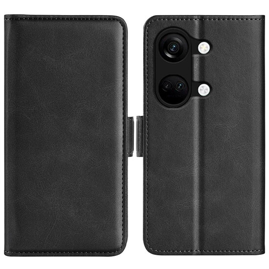 OnePlus Nord 3 Hoesje - MobyDefend Luxe Wallet Book Case (Sluiting Zijkant) - Zwart