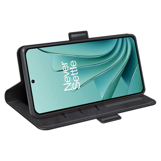 OnePlus Nord 3 Hoesje - MobyDefend Luxe Wallet Book Case (Sluiting Zijkant) - Zwart