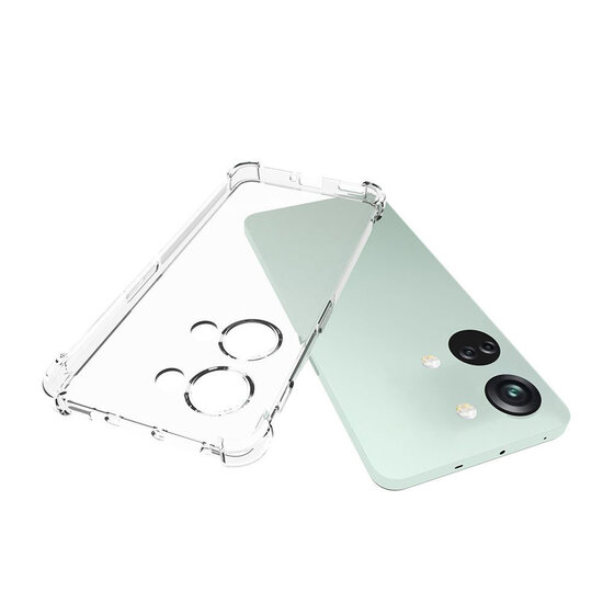 OnePlus Nord 3 Hoesje - MobyDefend Transparante Shockproof TPU Backcover - Verstevigde Hoeken - Volledig Doorzichtig