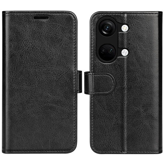 OnePlus Nord 3 Hoesje - MobyDefend Wallet Book Case (Sluiting Achterkant) - Zwart