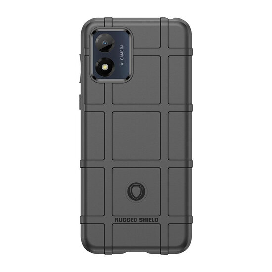 Motorola Moto E13 Hoesje - Mobydefend Rugged Shield TPU Backcover - Zwart