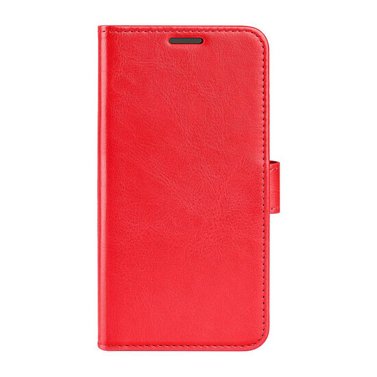 Motorola Moto E13 Hoesje - MobyDefend Wallet Book Case (Sluiting Achterkant) - Rood
