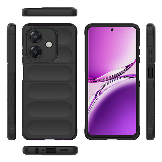 Oppo A60 5G  / Oppo A40 / Oppo A40m Hoesje - MobyDefend TPU Gripcase - Paars