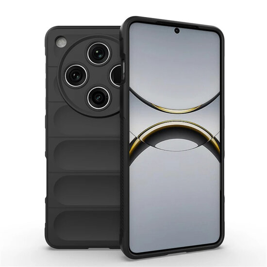 Oppo Find X8 Pro Hoesje - MobyDefend TPU Gripcase - Zwart