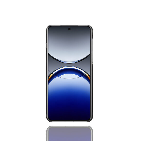 Oppo Find X8 Pro Hoesje - MobyDefend Lederen Backcover Met Vakjes Voor Pasjes - Zwart