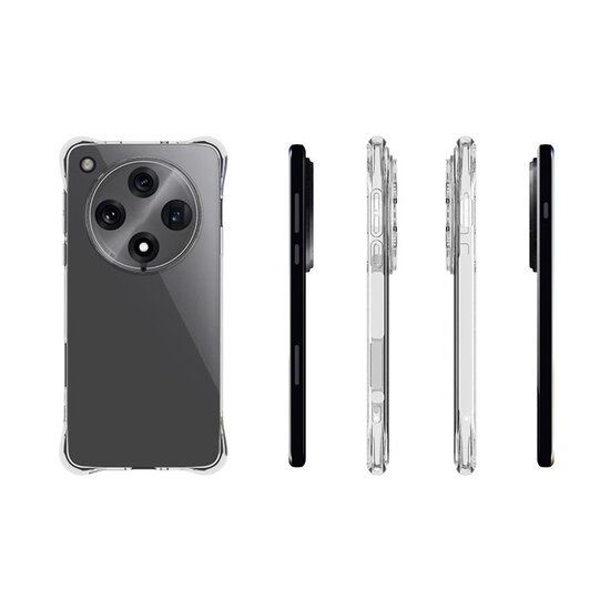 Oppo Find X8 Pro Hoesje - MobyDefend Transparante Shockproof TPU Backcover - Verstevigde Hoeken - Volledig Doorzichtig