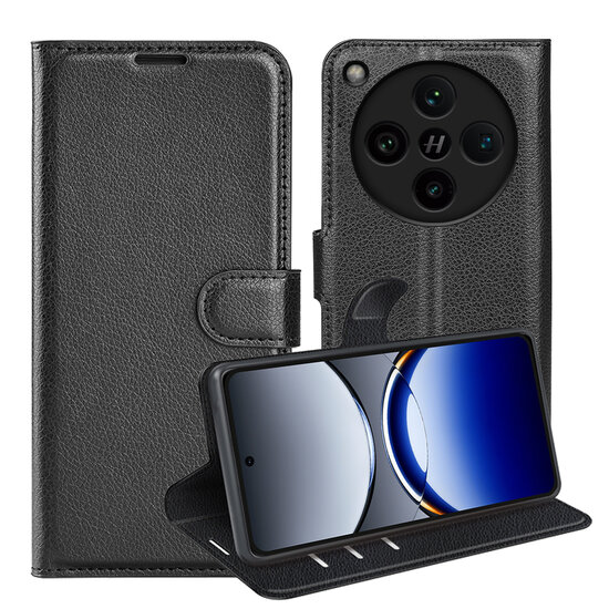 Oppo Find X8 Pro Hoesje - MobyDefend Kunstleren Wallet Book Case (Sluiting Voorkant) - Zwart