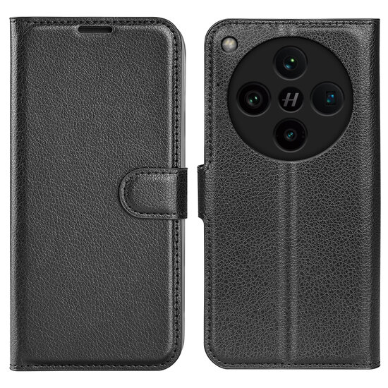 Oppo Find X8 Pro Hoesje - MobyDefend Kunstleren Wallet Book Case (Sluiting Voorkant) - Zwart