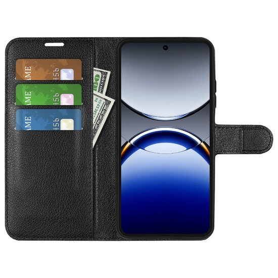 Oppo Find X8 Pro Hoesje - MobyDefend Kunstleren Wallet Book Case (Sluiting Voorkant) - Zwart