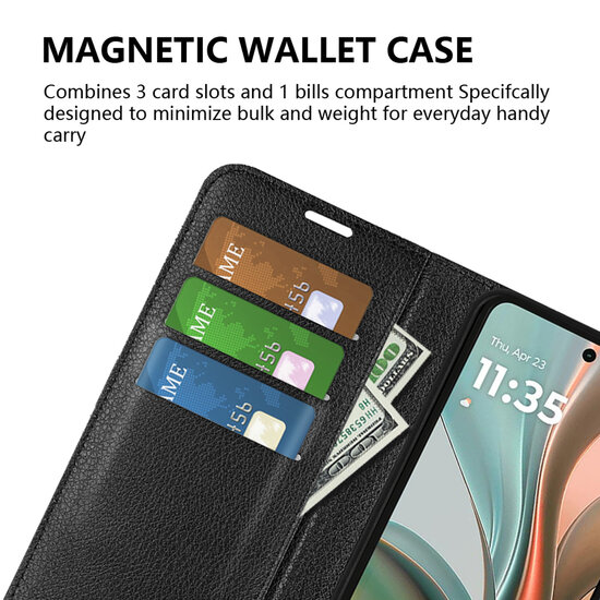 Motorola Moto G75 Hoesje - MobyDefend Kunstleren Wallet Book Case (Sluiting Voorkant) - Bruin
