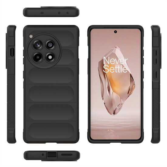 OnePlus 12R Hoesje - MobyDefend TPU Gripcase - Groen