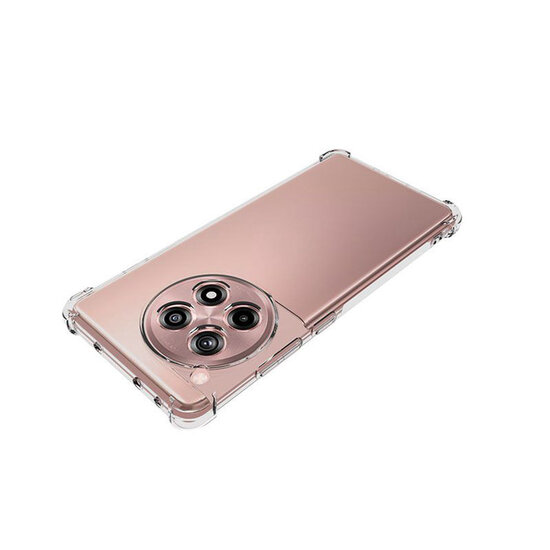 OnePlus 12R Hoesje - MobyDefend Transparante Shockproof TPU Backcover - Verstevigde Hoeken - Volledig Doorzichtig
