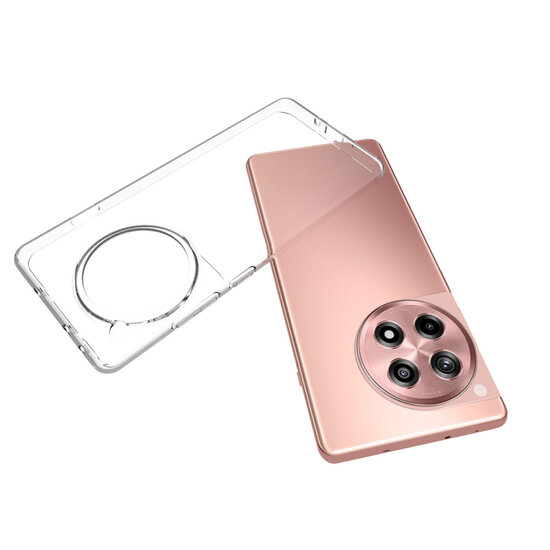 OnePlus 12R Hoesje - MobyDefend Transparante TPU Backcover - Volledig Doorzichtig