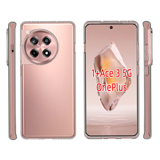 OnePlus 12R Hoesje - MobyDefend Transparante TPU Backcover - Volledig Doorzichtig