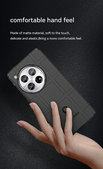 OnePlus 12 Hoesje - Mobydefend Rugged Shield TPU Backcover - Zwart