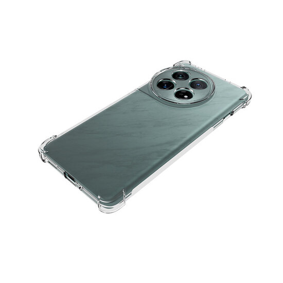 OnePlus 12 Hoesje - MobyDefend Transparante Shockproof TPU Backcover - Verstevigde Hoeken - Volledig Doorzichtig