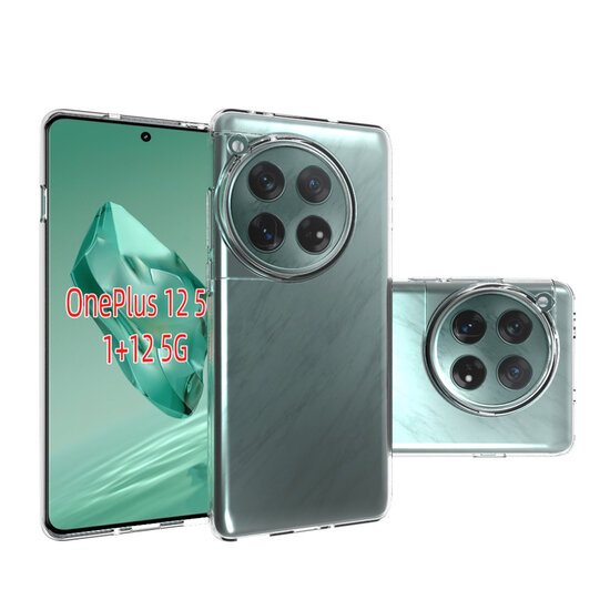 OnePlus 12 Hoesje - MobyDefend Transparante TPU Backcover - Volledig Doorzichtig
