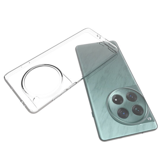 OnePlus 12 Hoesje - MobyDefend Transparante TPU Backcover - Volledig Doorzichtig