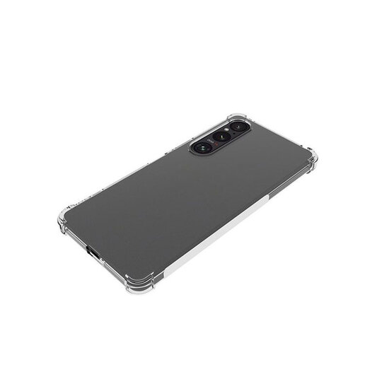 Sony Xperia 1 VI Hoesje - MobyDefend Transparante Shockproof TPU Backcover - Verstevigde Hoeken - Volledig Doorzichtig