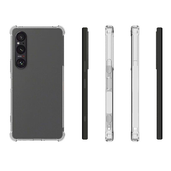 Sony Xperia 1 VI Hoesje - MobyDefend Transparante Shockproof TPU Backcover - Verstevigde Hoeken - Volledig Doorzichtig