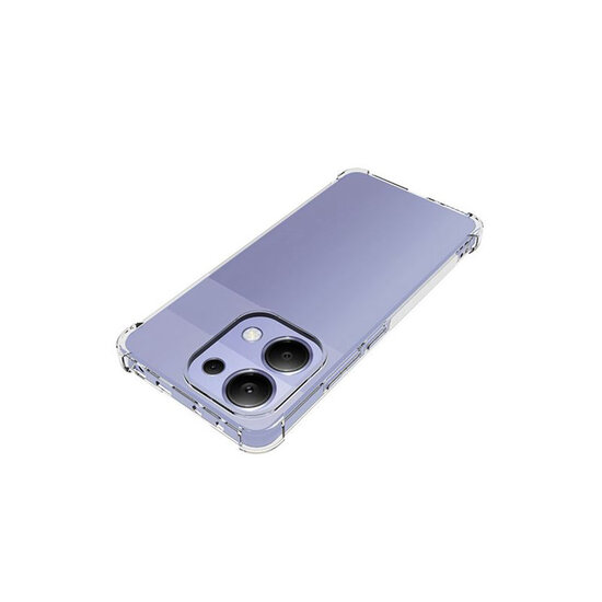 Xiaomi Redmi Note 13 4G Hoesje - MobyDefend Transparante Shockproof TPU Backcover - Verstevigde Hoeken - Volledig Doorzichtig
