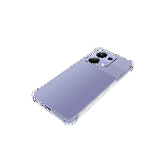 Xiaomi Redmi Note 13 4G Hoesje - MobyDefend Transparante Shockproof TPU Backcover - Verstevigde Hoeken - Volledig Doorzichtig