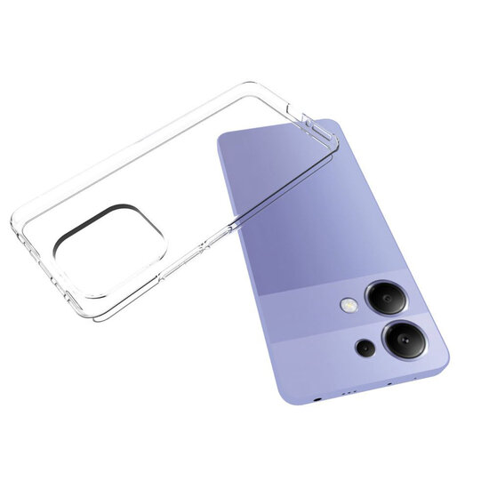 Xiaomi Redmi Note 13 4G Hoesje - MobyDefend Transparante TPU Backcover - Volledig Doorzichtig