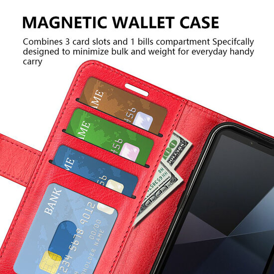Sony Xperia 10 VI Hoesje - MobyDefend Wallet Book Case (Sluiting Achterkant) - Zwart