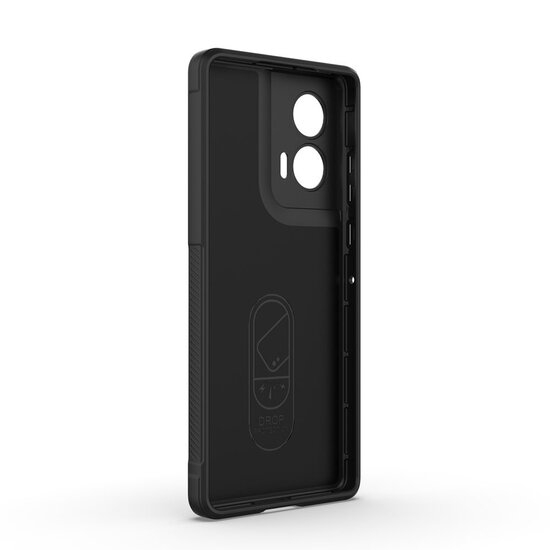 Motorola Edge 50 Fusion Hoesje - MobyDefend TPU Gripcase - Zwart