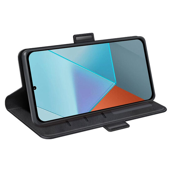 Xiaomi Redmi Note 13 Pro 5G Hoesje - MobyDefend Luxe Wallet Book Case (Sluiting Zijkant) - Zwart