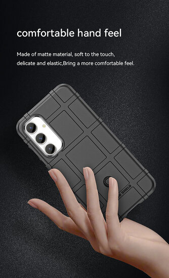 Samsung Galaxy S23 FE Hoesje - Mobydefend Rugged Shield TPU Backcover - Zwart