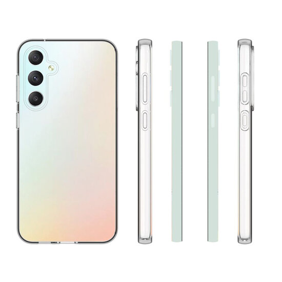 Samsung Galaxy S23 FE Hoesje - MobyDefend Transparante TPU Backcover - Volledig Doorzichtig