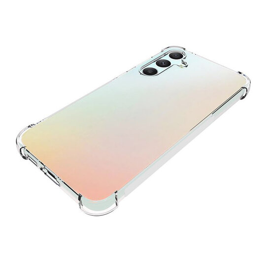Samusng Galaxy S23 FE Hoesje - MobyDefend Transparante Shockproof TPU Backcover - Verstevigde Hoeken - Volledig Doorzichtig